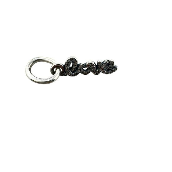 Pandora Signature of Love Dangle Charm S925ALE Clear Zirconia 791428CZ - Picture 1 of 3